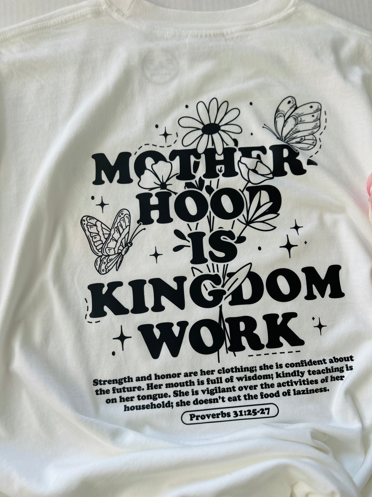 Motherhood is Kingdom Work White