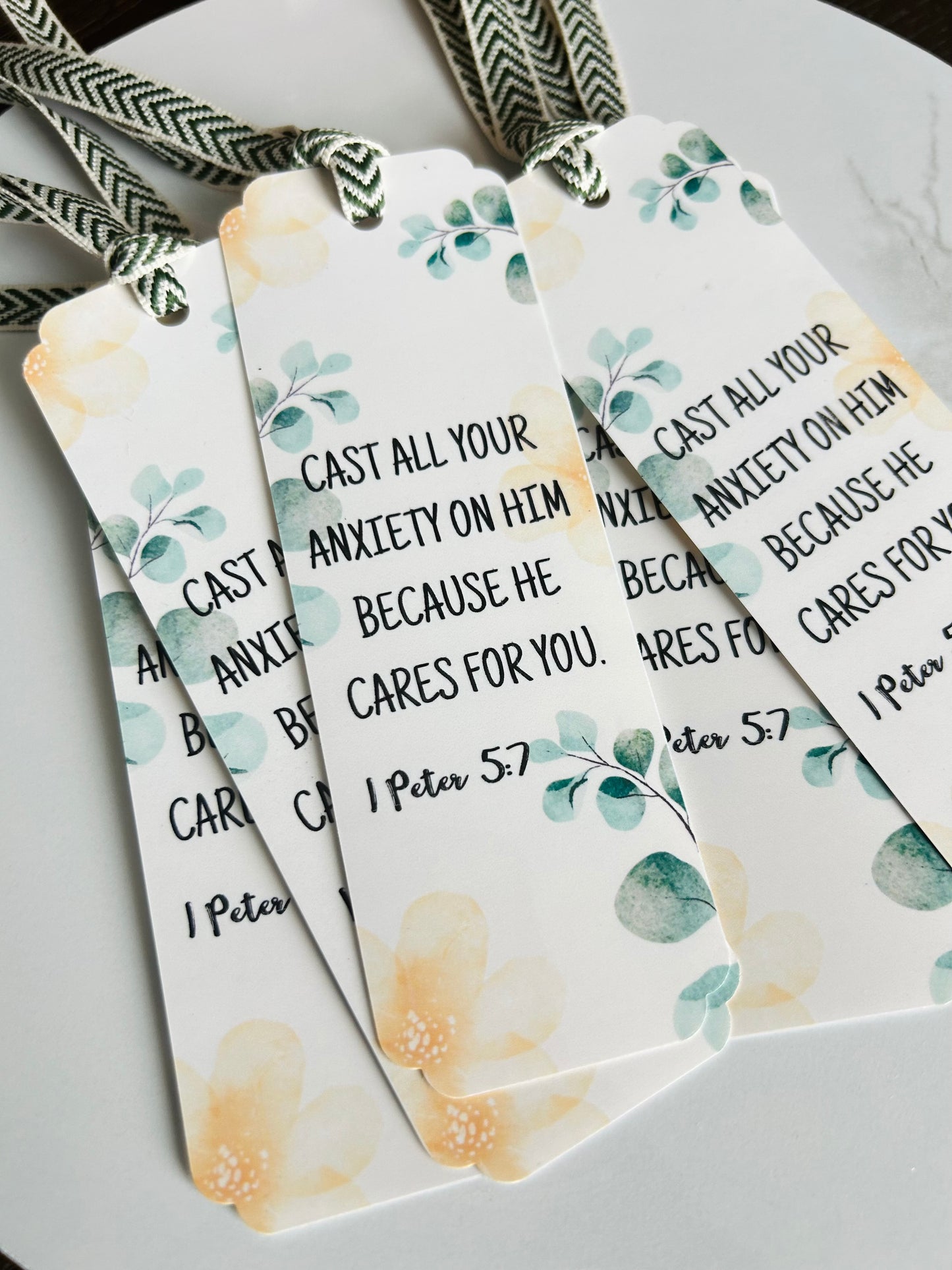 Cast All Your Anxiety | 1 Peter 5:7 Bookmark