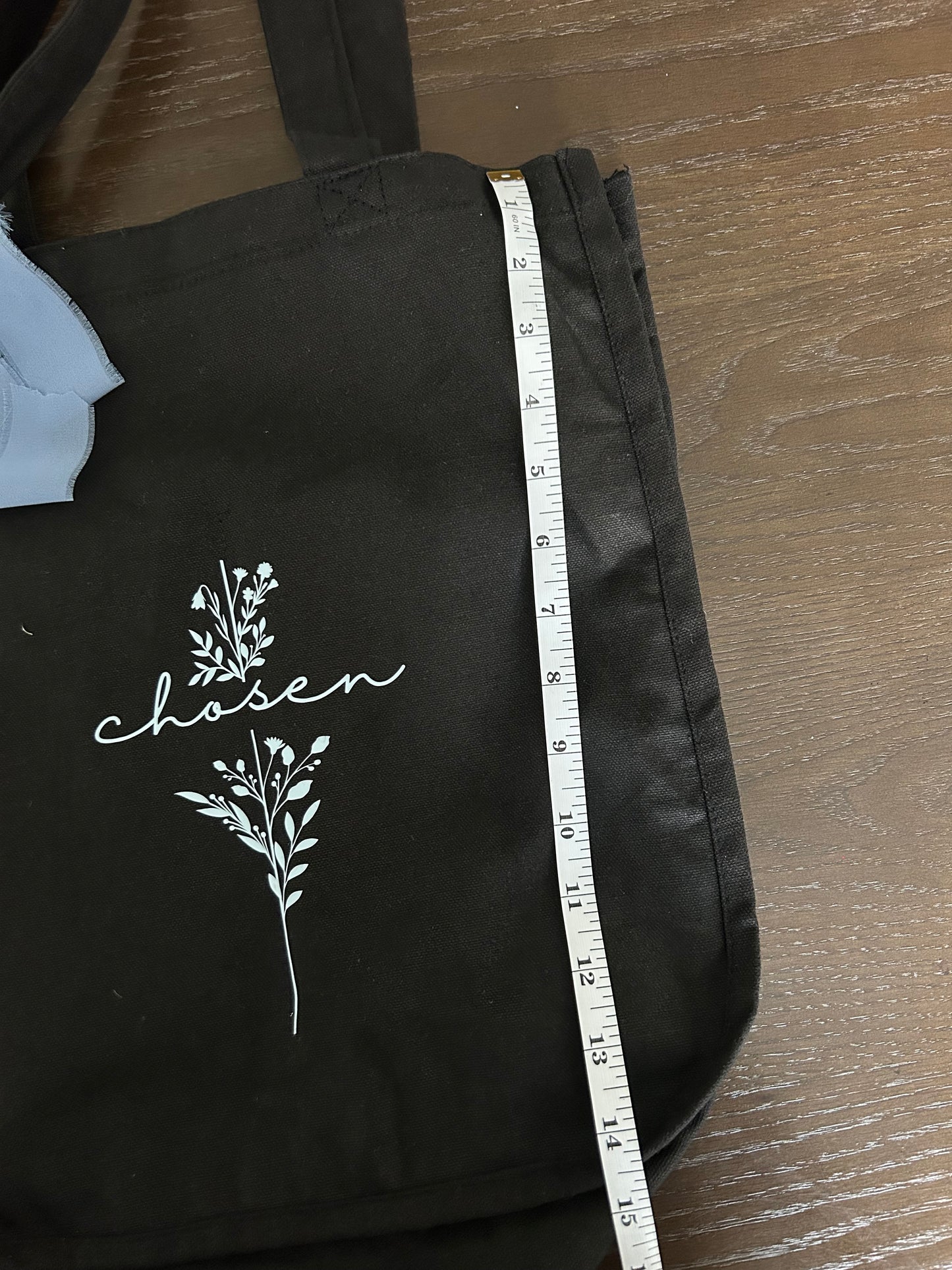 Chosen Floral Canvas Tote Bag| Christian Everyday Tote