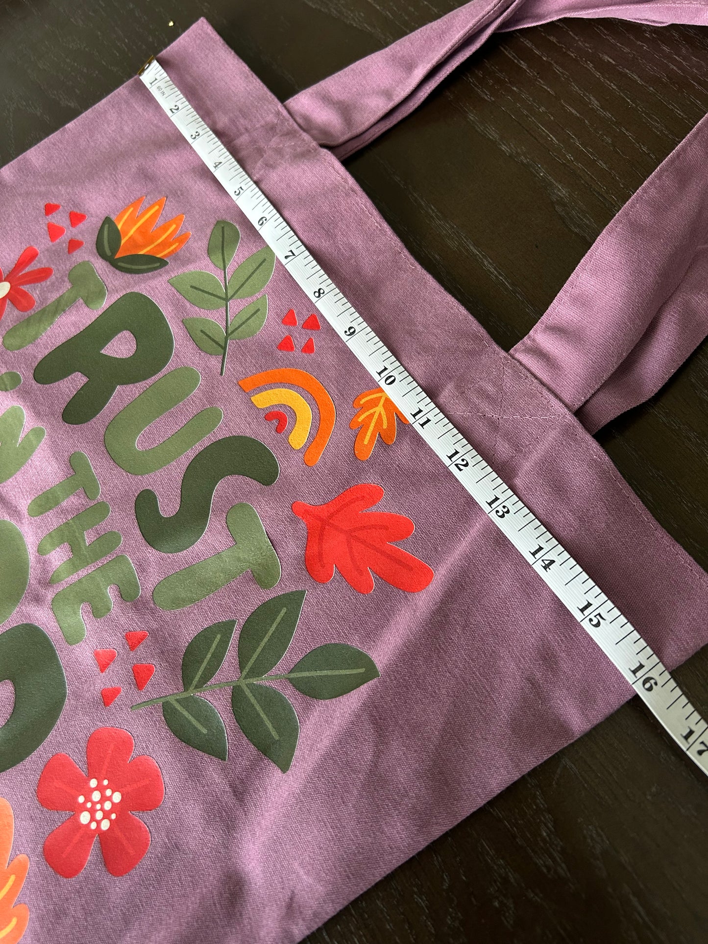 Trust in the Lord Tote Bag| Colorful Christian Canvas Tote