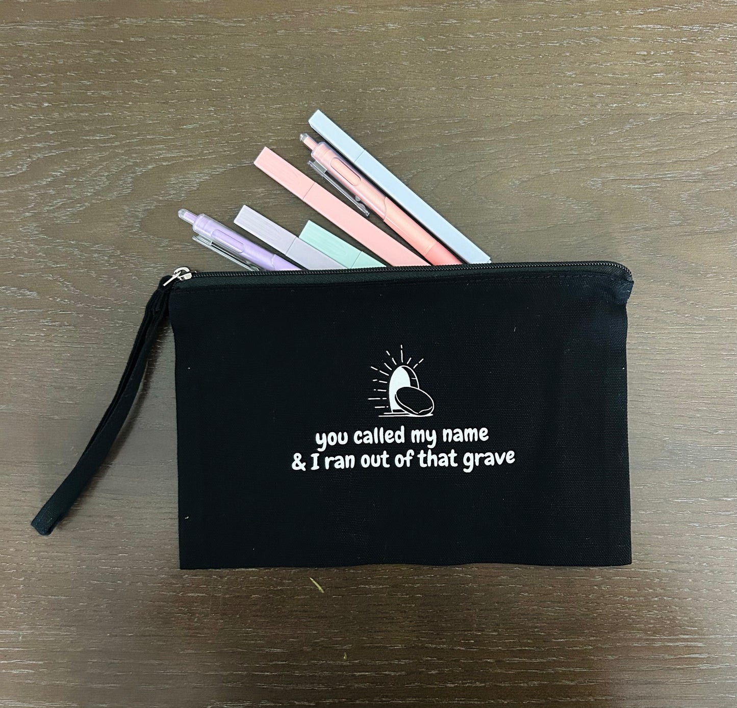 You Called My Name Canvas Pouch| Christian Zipper Pouch