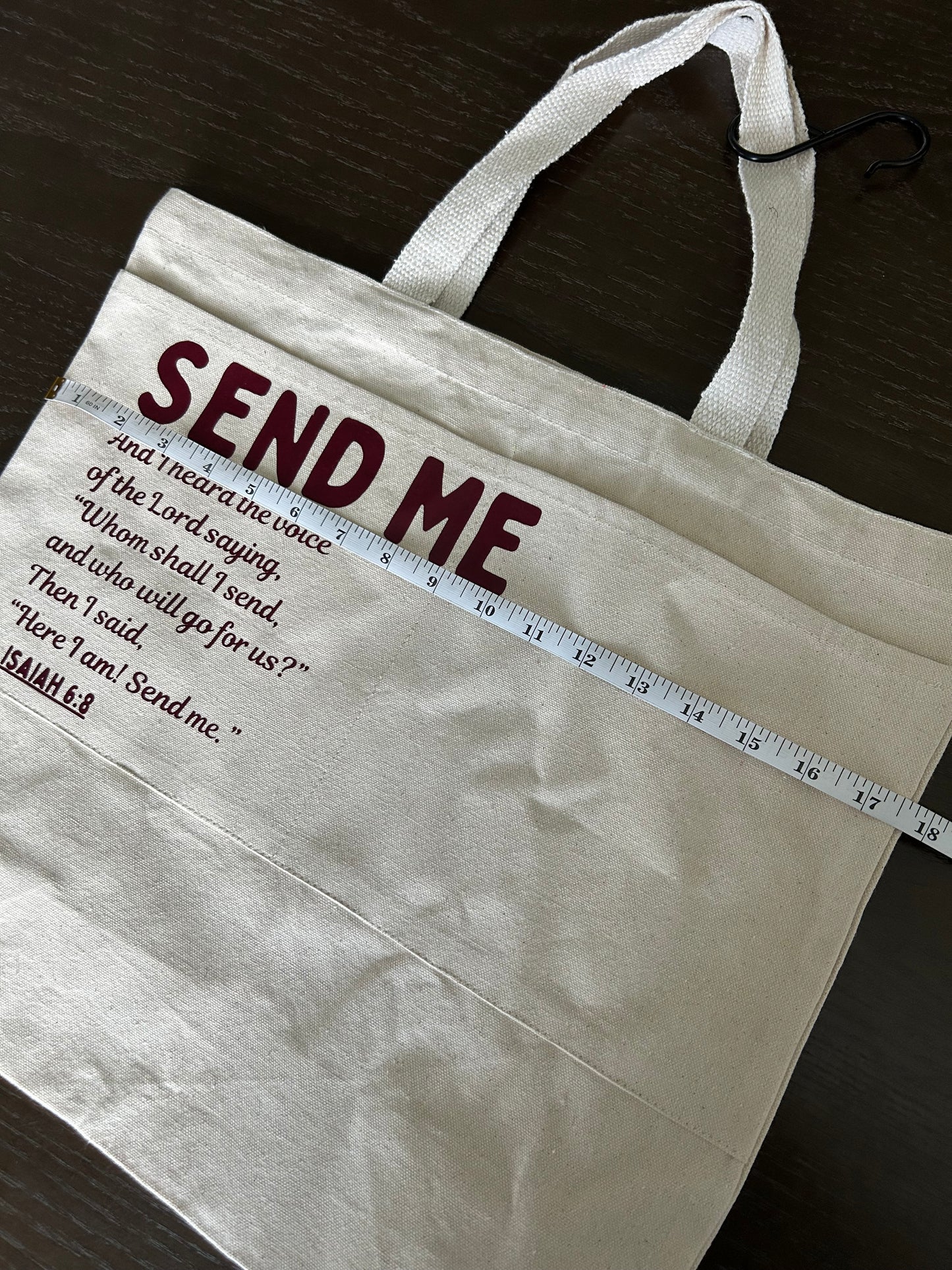 Send Me Tote| Isaiah 6:8 Christian Tote Bag